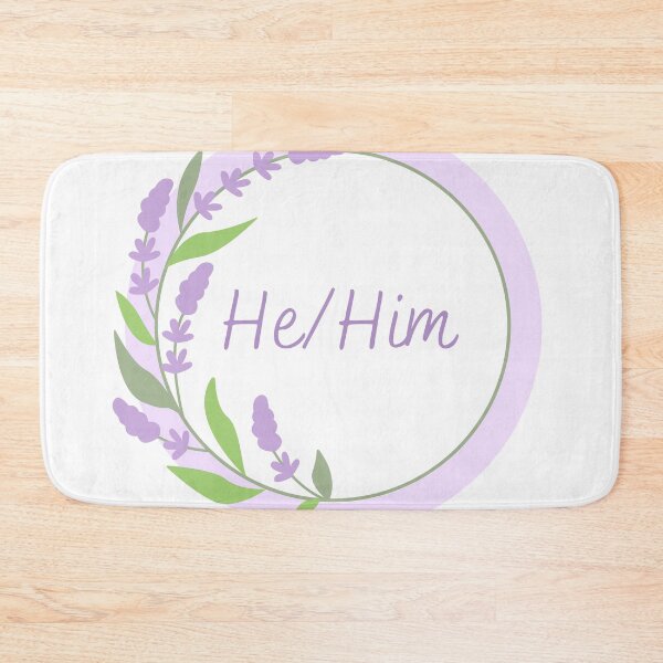 Item preview, He him lavender pronoun designs designed and sold by mjalred.