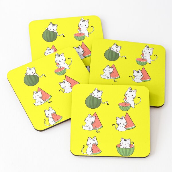 Item preview, Cute Watermelon Kitty Cat designed and sold by Arte Para Rebaja.