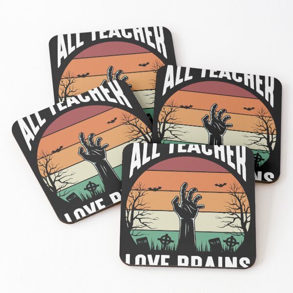 Item preview, All Teacher Love Brains designed and sold by my-pro-designer.