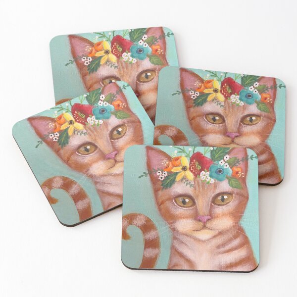 Item preview, A Blooming Clowder: Orange Cat Face designed and sold by Juli Cady Ryan.