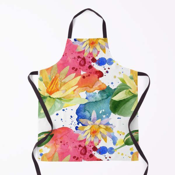 Item preview, Beautiful yellow lotus flowers seamless patern summer design designed and sold by ketkidesign.