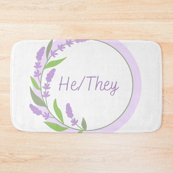 Item preview,  He they lavender pronoun designs designed and sold by mjalred.
