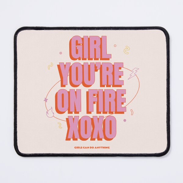 Item preview, Girl You're On Fire XOXO designed and sold by ArtCity Designs.