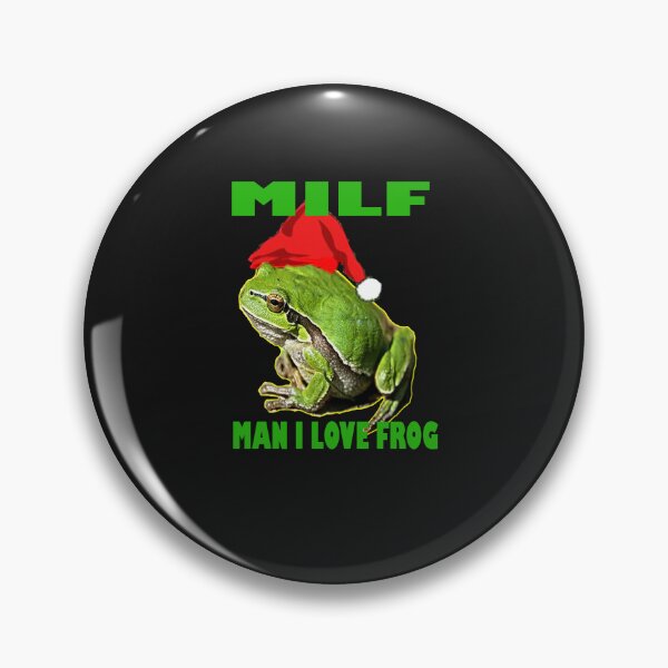 Item preview, Milf man i love frogs flag ,merry milfmas,funny xmas green santa frog with red hat designed and sold by indahyanimake.