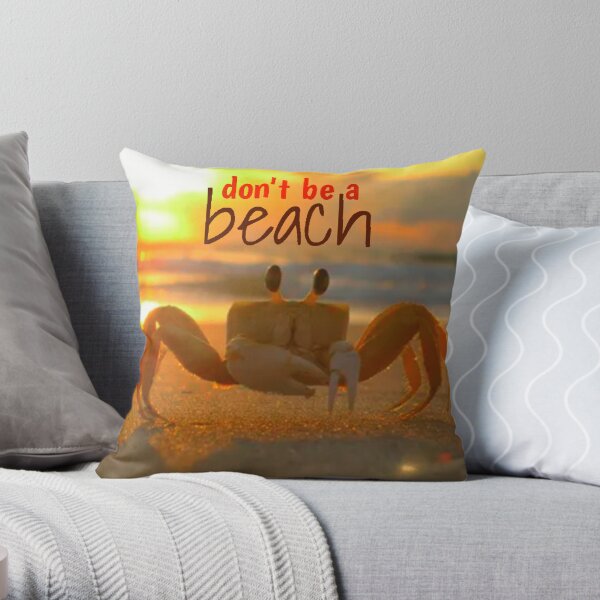 BEACH Throw Pillow