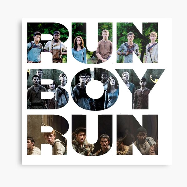 run boy run Metal Print