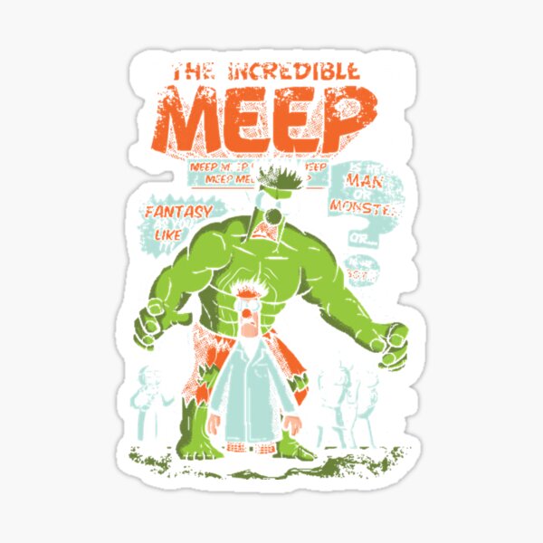 Meep Morp Dinosaur Sticker