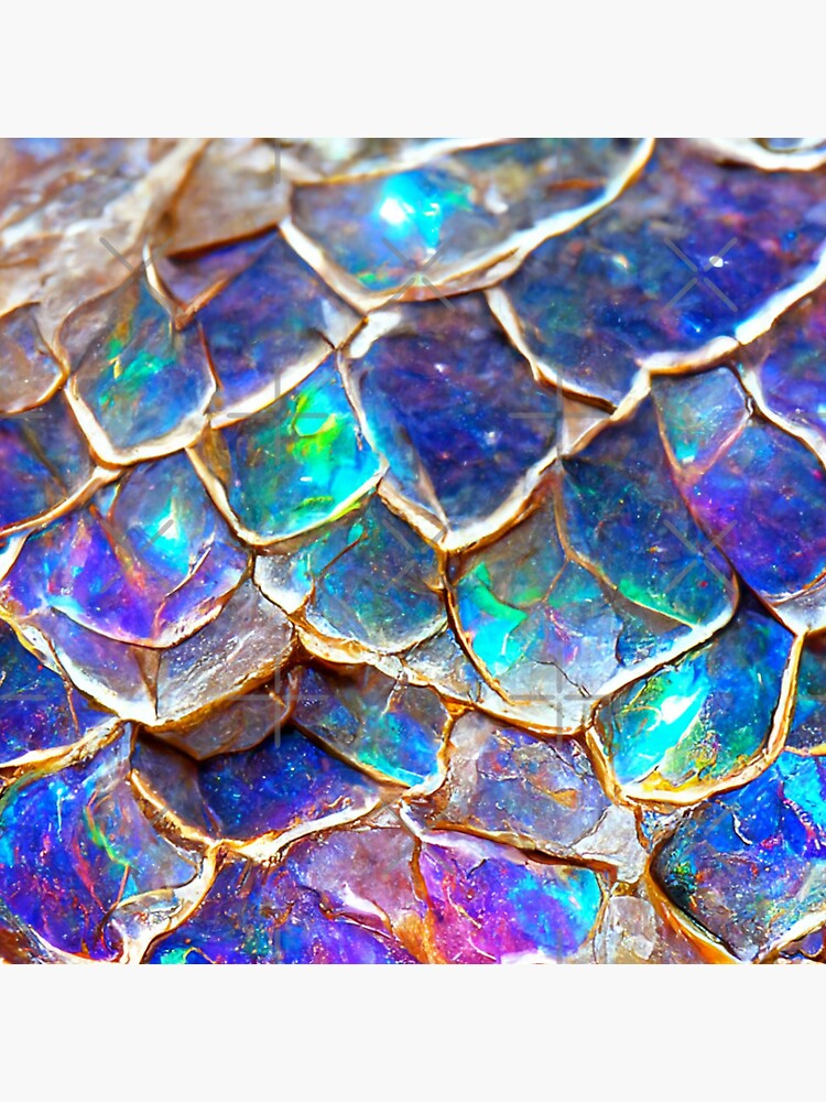 Dragon Iridescent Scale Point Necklace