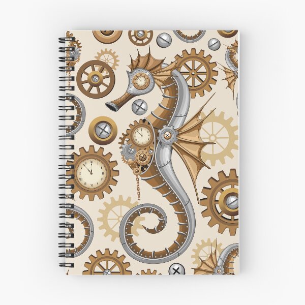 Item preview, Steampunk Seahorse Vintage Surreal Art designed and sold by BluedarkArt.