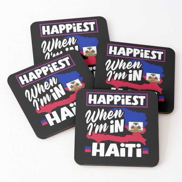 Item preview, Haiti Haitian Haiti Flag Happiest When Im In Haiti designed and sold by ShopTheStyle.