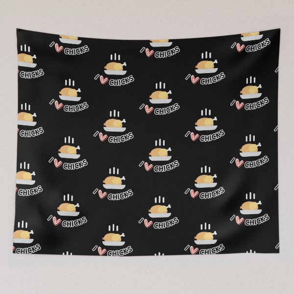 Item preview, Nomnom Love Chicks, Funny Chick Lover Fried Chicken designed and sold by hiunlimit.