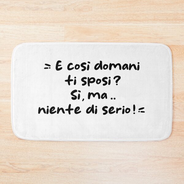 Item preview, Domani ti sposi designed and sold by Order42.