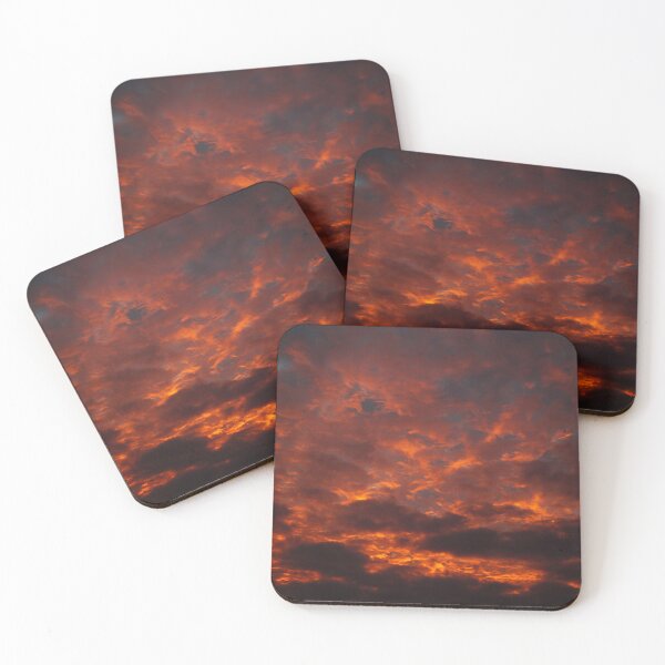 Item preview, Sunrise Dark Red Fire Sky Sunset Landscape designed and sold by hShah06.