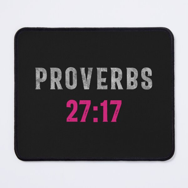 Item preview, Proverbs 27:17, Bible verse, iron sharpens iron designed and sold by StohlerPhotos.