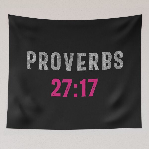 Item preview, Proverbs 27:17, Bible verse, iron sharpens iron designed and sold by StohlerPhotos.