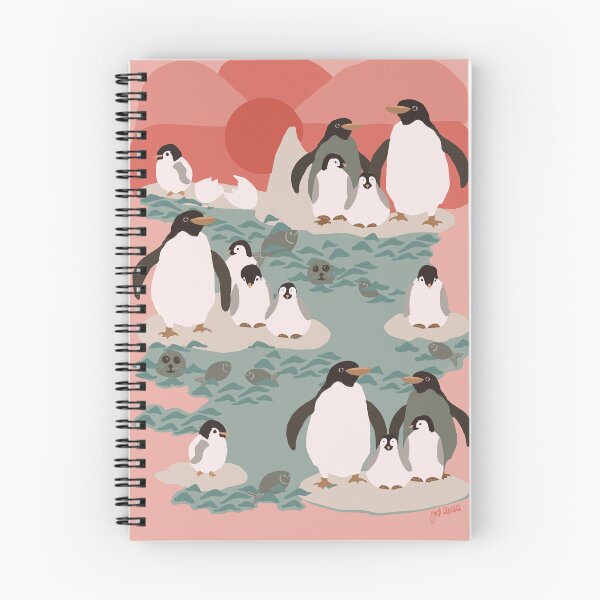 Item preview, Un atardecer de pingüinos designed and sold by GillianTapping.