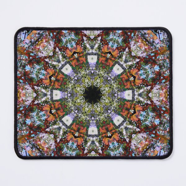 Item preview, Intricate Colorful Ornate Eastern Influenced Tantric Design Stained Glass Mosaic Rosette Mandala  designed and sold by jocelynsart.