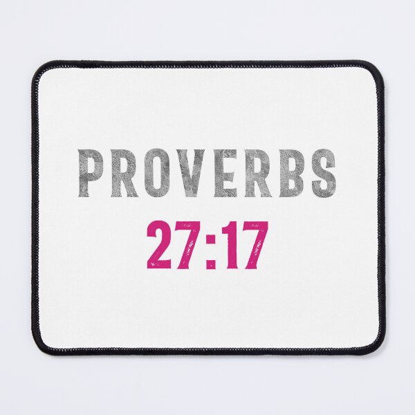 Item preview, Bible verse Proverbs 27:17, iron sharpens iron designed and sold by StohlerPhotos.