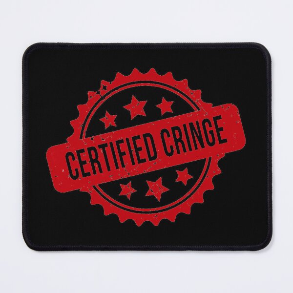 Item preview, Certified Cringe Funny Stamp Seal Design designed and sold by WalterBenson.