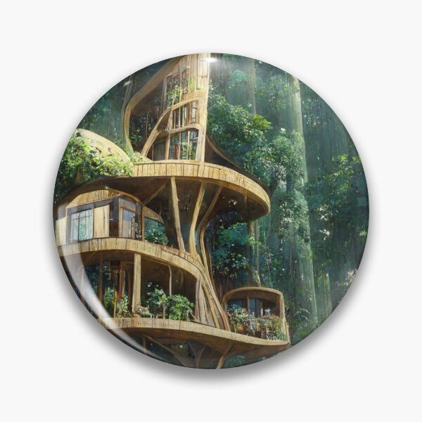 Item preview, Tree house art work designed and sold by DetailedBubble.
