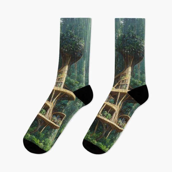 Item preview, Tree house art work designed and sold by DetailedBubble.