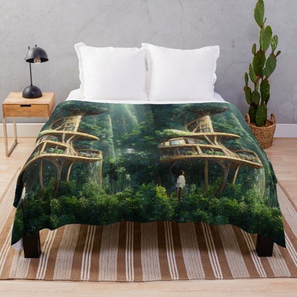 Item preview, Tree house art work designed and sold by DetailedBubble.