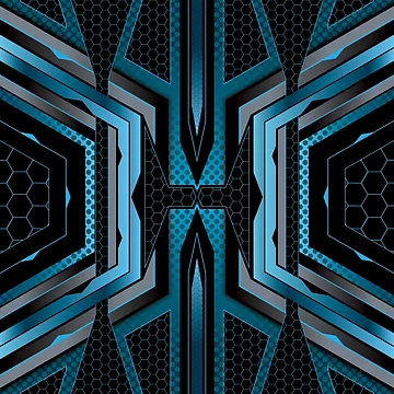 Artwork thumbnail, Blue Tech Pattern by ArgusButler