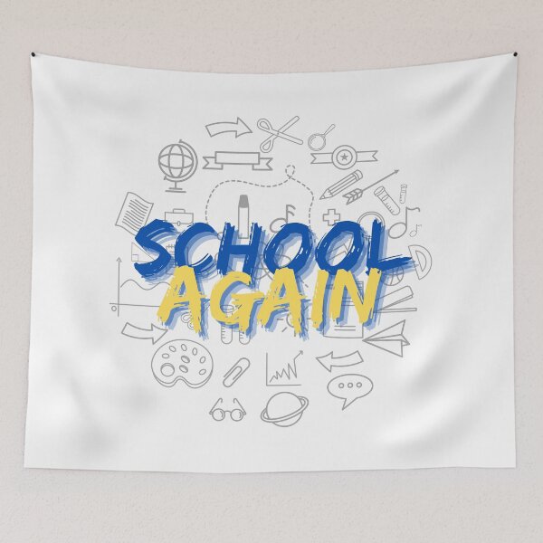 Item preview, School again designed and sold by SAADcreation.