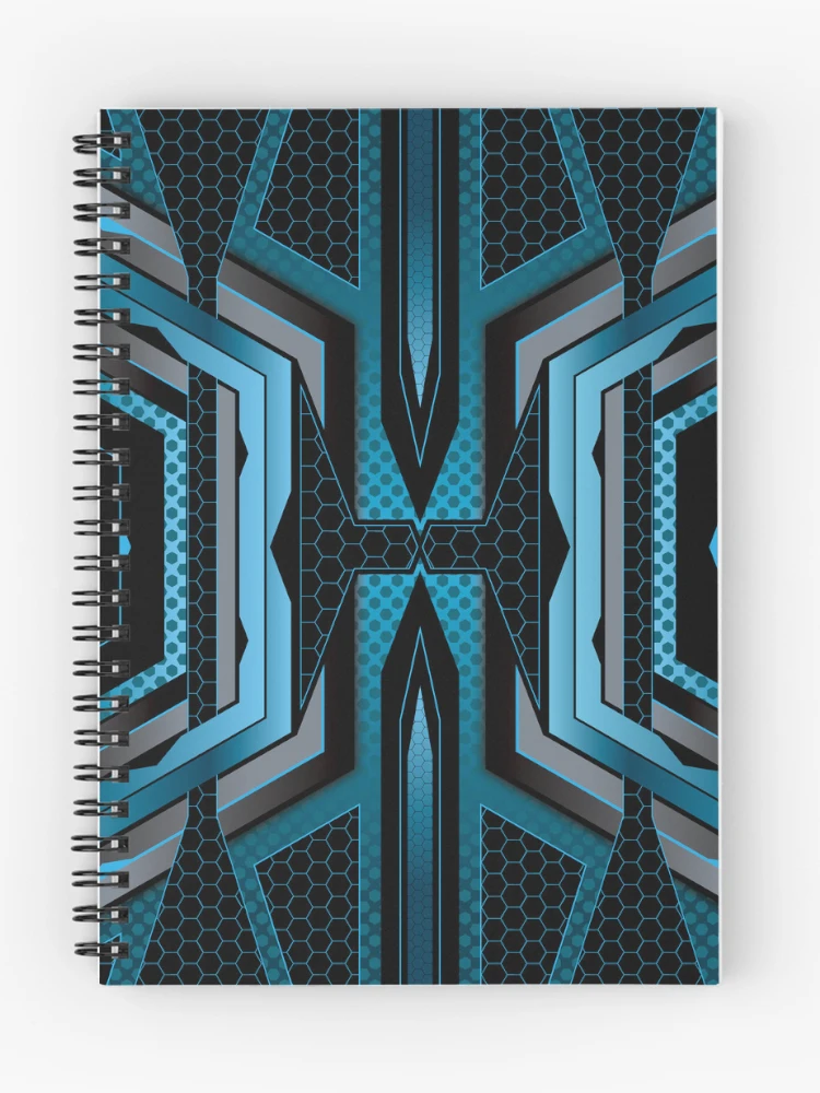 Thumbnail 1 of 3, Journal, Blue Tech Pattern designed and sold by ArgusButler.