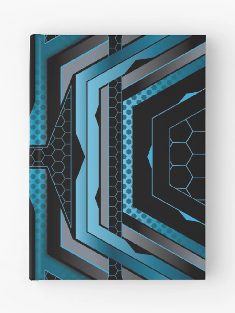 Thumbnail 1 of 3, Journal, Blue Tech Pattern designed and sold by ArgusButler.