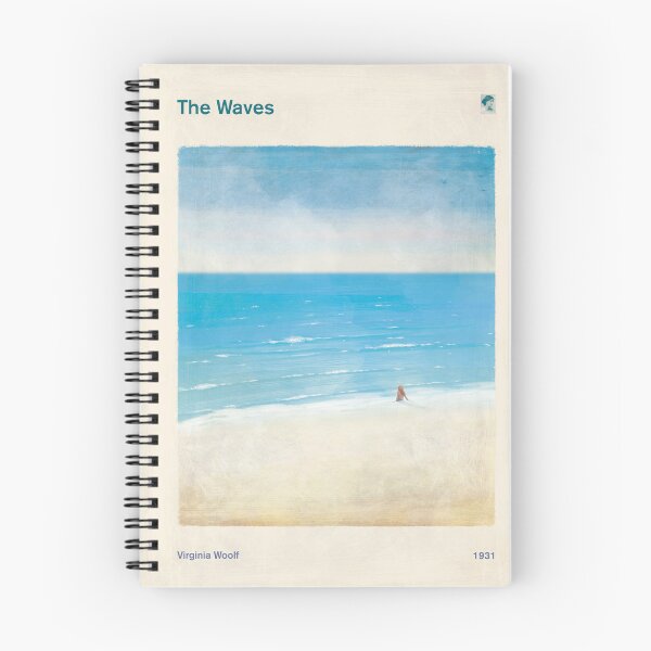 Item preview, The Waves Virginia Woolf Literary Art for Book Lovers, Coastal Art designed and sold by RedHillPrints.