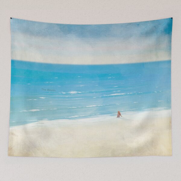 Item preview, The Waves Virginia Woolf Literary Art for Book Lovers, Coastal Art designed and sold by RedHillPrints.