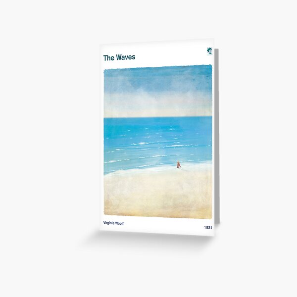 Item preview, The Waves Virginia Woolf Literary Art for Book Lovers, Coastal Art designed and sold by RedHillPrints.