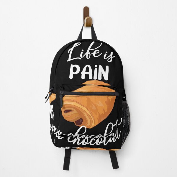 Item preview, Life is Pain Au Chocolat Funny French Pastry Chocolate designed and sold by TheInkElephant.