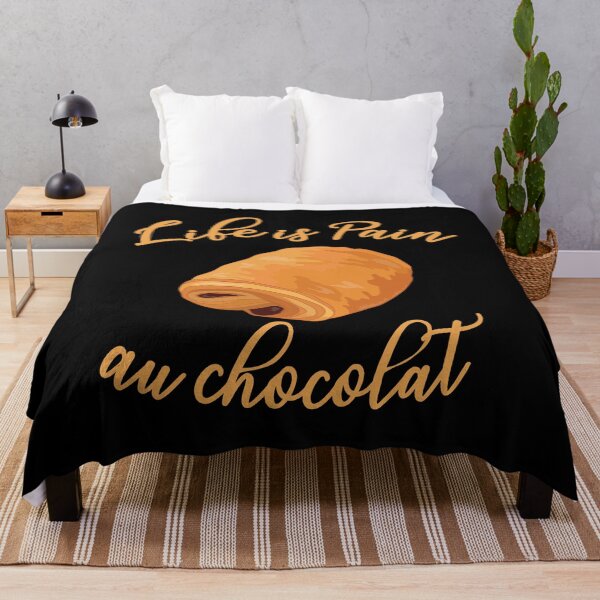 Item preview, Life is Pain Au Chocolat Funny French Pastry Chocolate designed and sold by TheInkElephant.