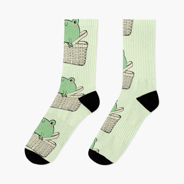 Item preview, Frog in Basket Cute Basic Cartoon designed and sold by Pink Ribbon.
