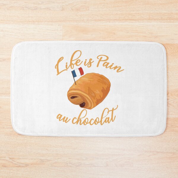 Item preview, Life is Pain Au Chocolat Funny French Pastry Chocolate designed and sold by TheInkElephant.