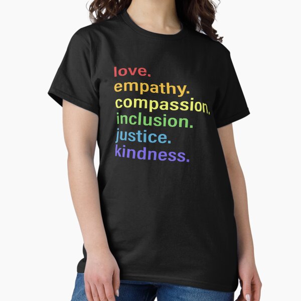 Item preview, Teach with Love Shirt, Empathy Teacher Shirt, Compassion for Women, Teacher Inclusion Gift Ideas designed and sold by nocebee.