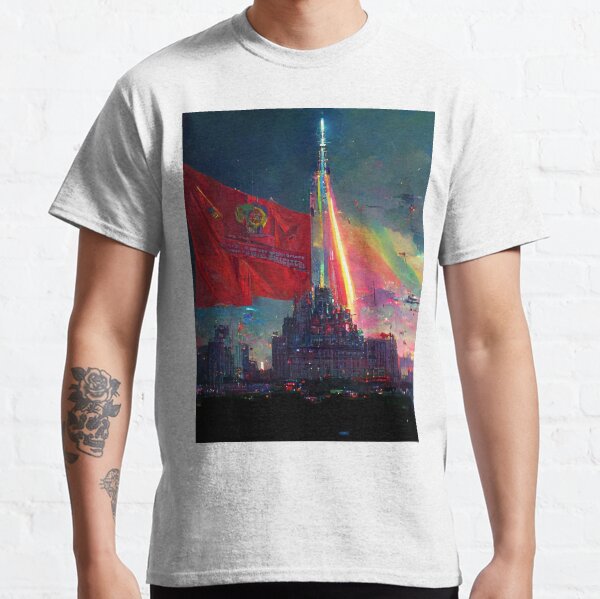 Fully Automated Luxury Gay Space Communism Landscape II Classic T-Shirt