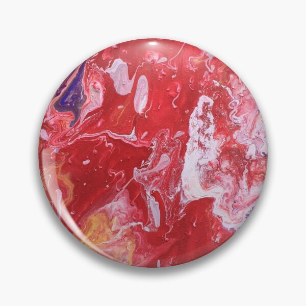 Item preview, Red Paint Pour Abstract designed and sold by TheBirdLady.