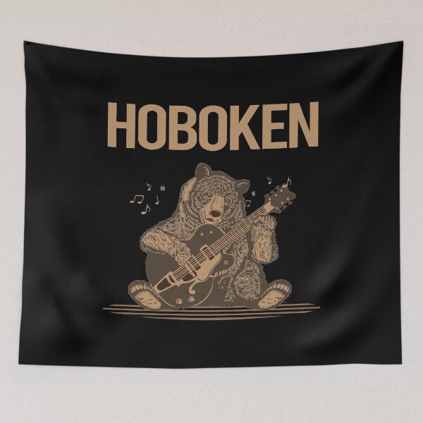 Item preview, Bear With Guitar Hoboken designed and sold by hurseslossb.
