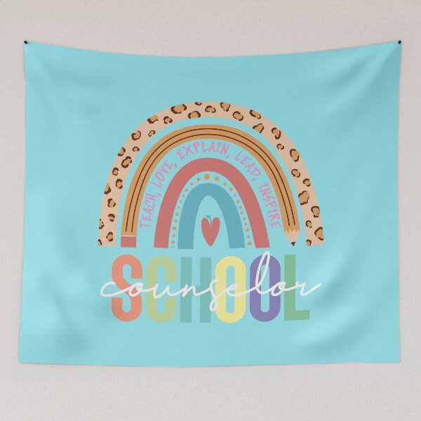 Item preview, School Counselor Rainbow Heart Appreciation designed and sold by MrEddie10.