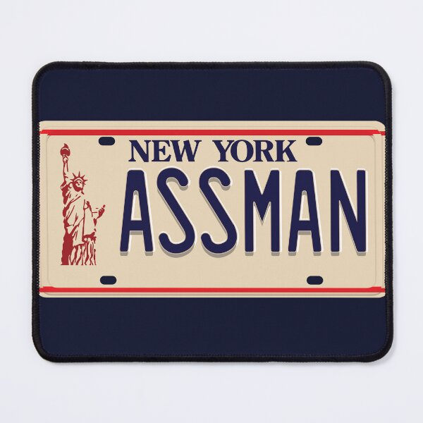 Item preview, Assman License Plate from Classic 90's TV Sitcom designed and sold by flashoverstudio.