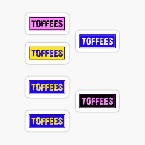 Item preview, Toffees sticker pack designed and sold by Truefans.