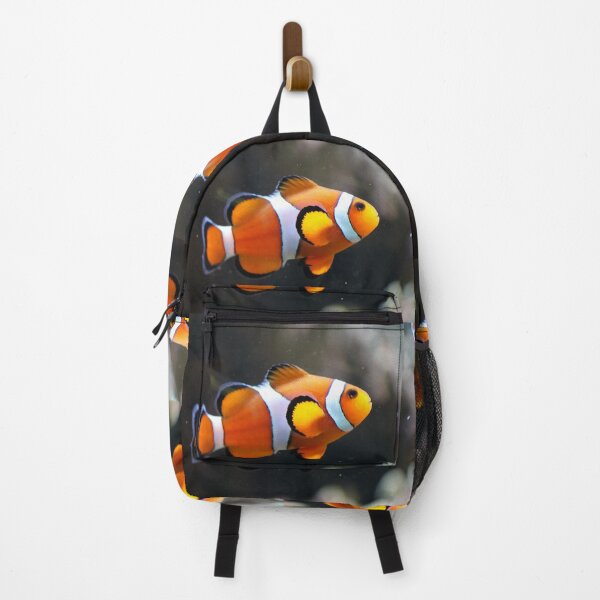 Aperçu de l'œuvre clown clownfish fish Australian striped orange white and black créée et vendue par cheekylorns.
