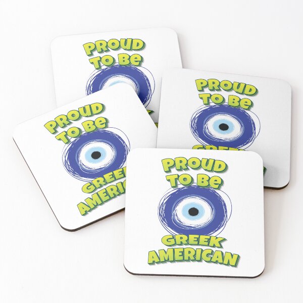 Item preview, Proud To Be Greek American Evil Eye designed and sold by QueensNewYork.