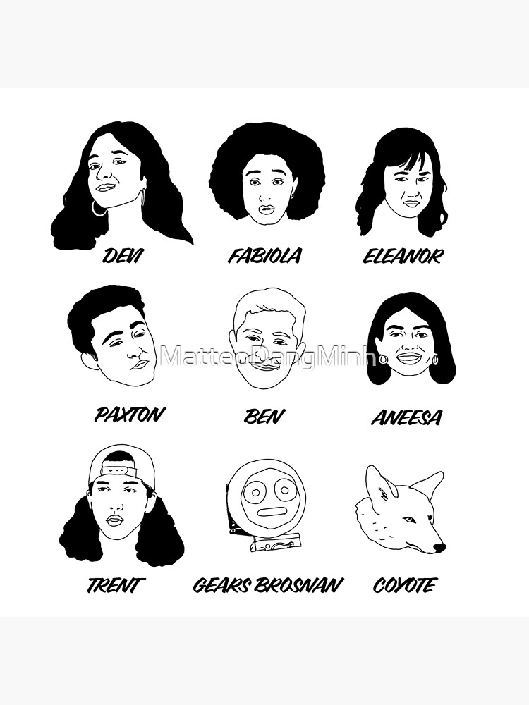 "Never Have I Ever Characters" Poster for Sale by MatteoDangMinh