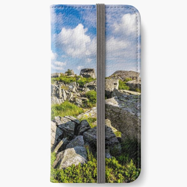stones on the mountain top iPhone Wallet