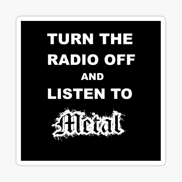 Listen to Metal Sticker