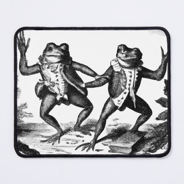 Item preview, Cottagecore Aesthetic Dancing Frogs designed and sold by vectorsauce.